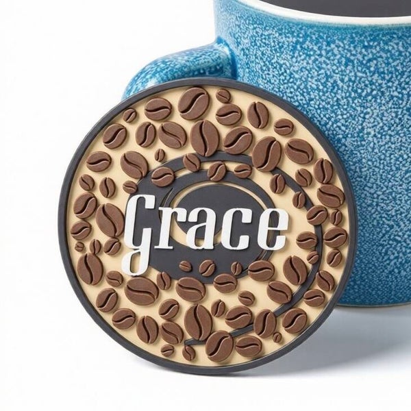 Bean Thinking of You – Personalised Coffee Coaster (Signature Edition)