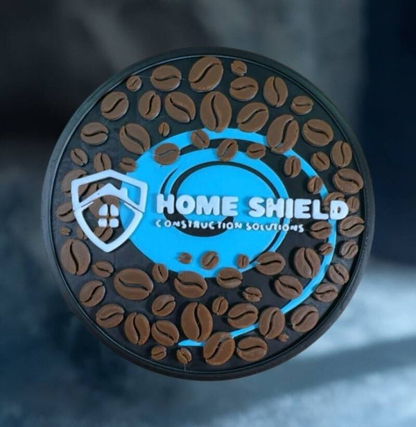 Signature Business Name Coaster | Custom Coffee Branding Décor