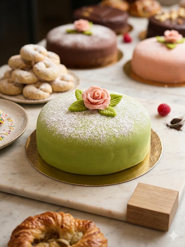 Prinsesstårta, gräddtårta