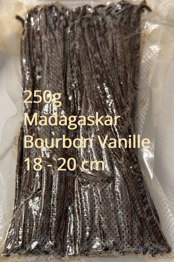 Vanille Madagaskar Bourbon  250g Vanilleschoten 18 - 20 cm