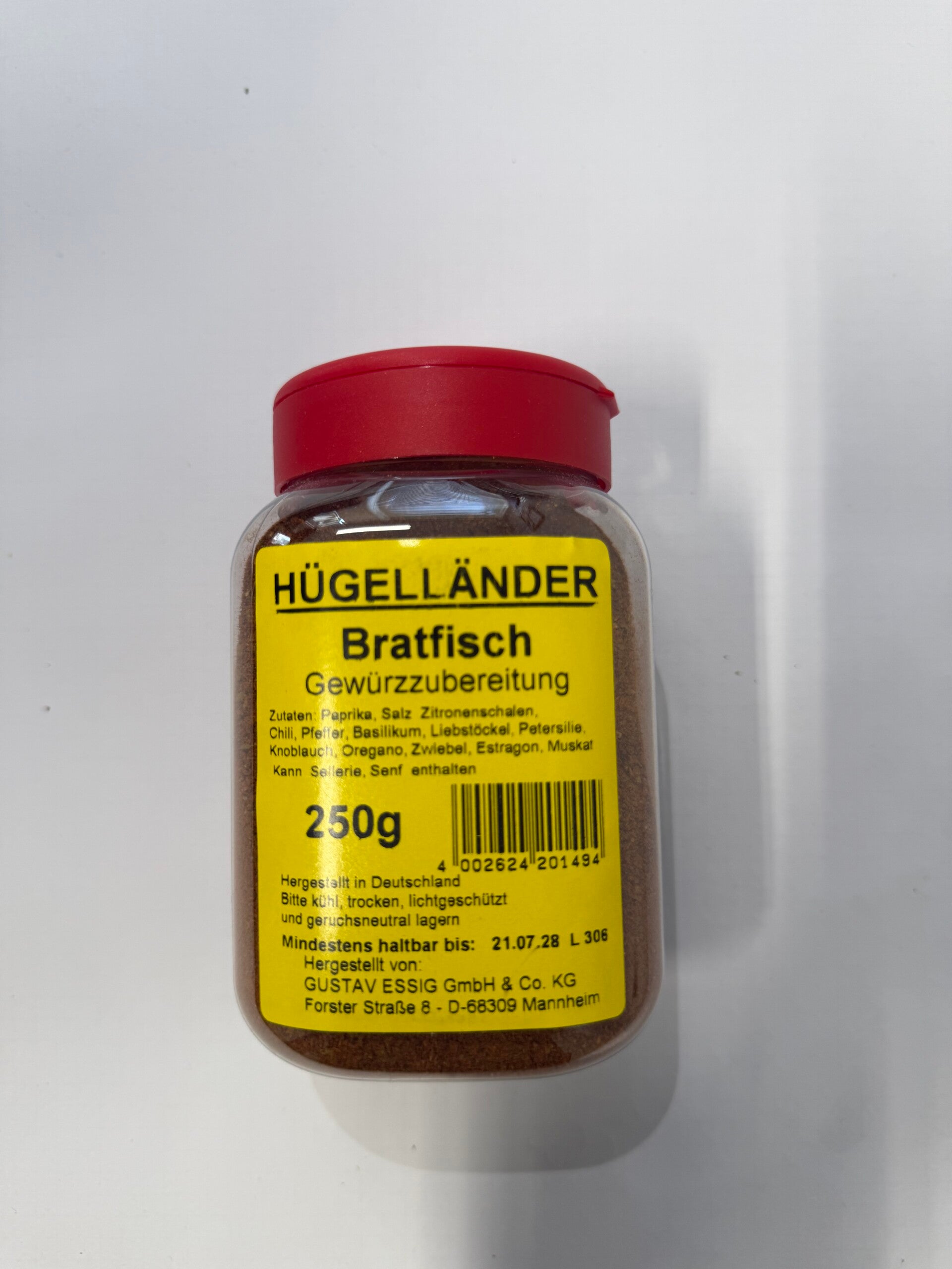 Bratfisch Gewürzzubereitung 250g GV-Streuer