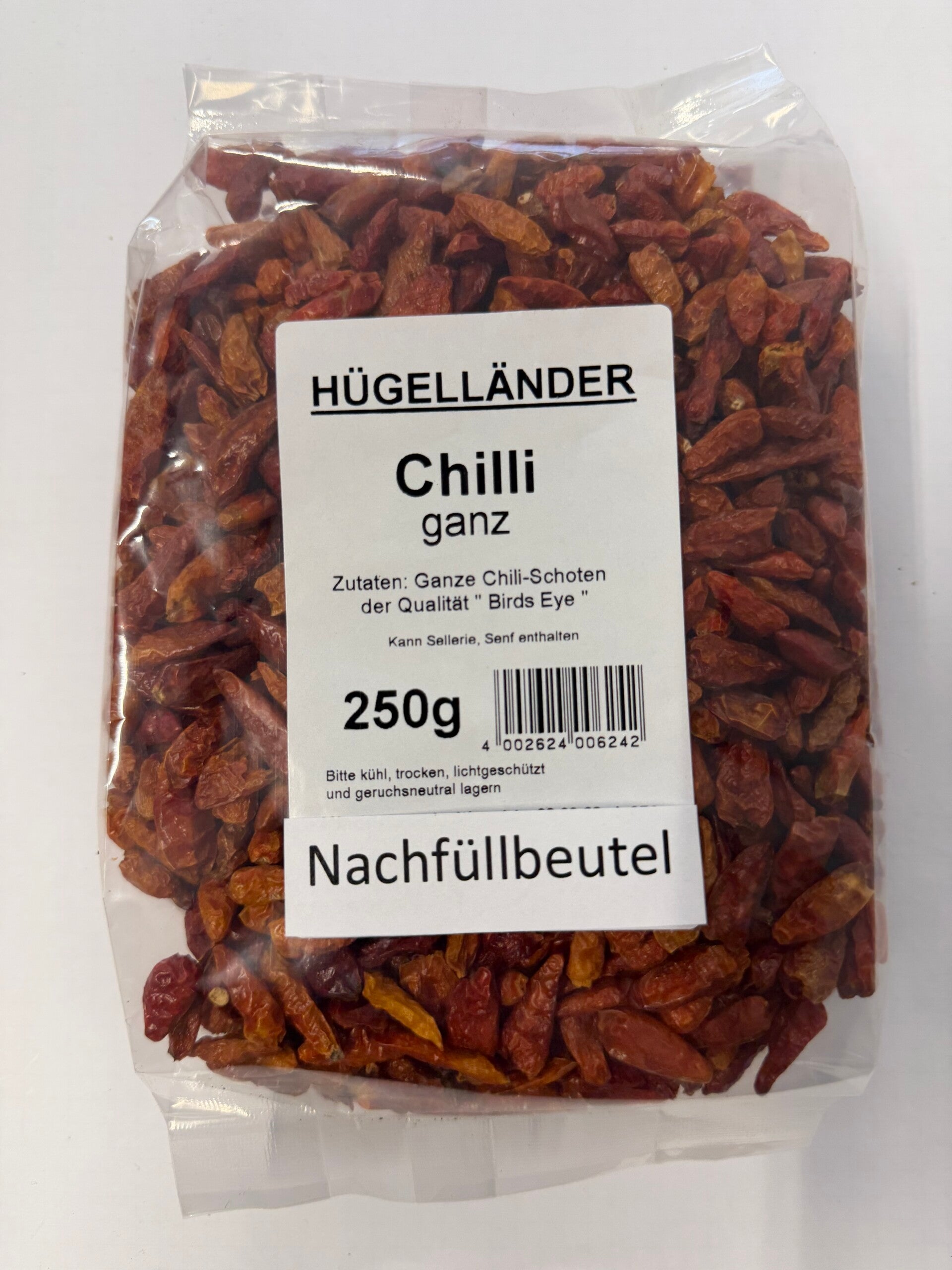 Chili "Birds Eye" ganz 250g