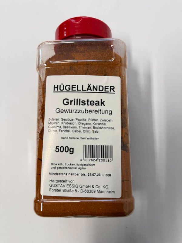 Grillsteak Gewürzzubereitung 500g