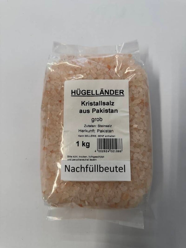 Kristallsalz Rosa/Himalaya Salz grob 1 Kg