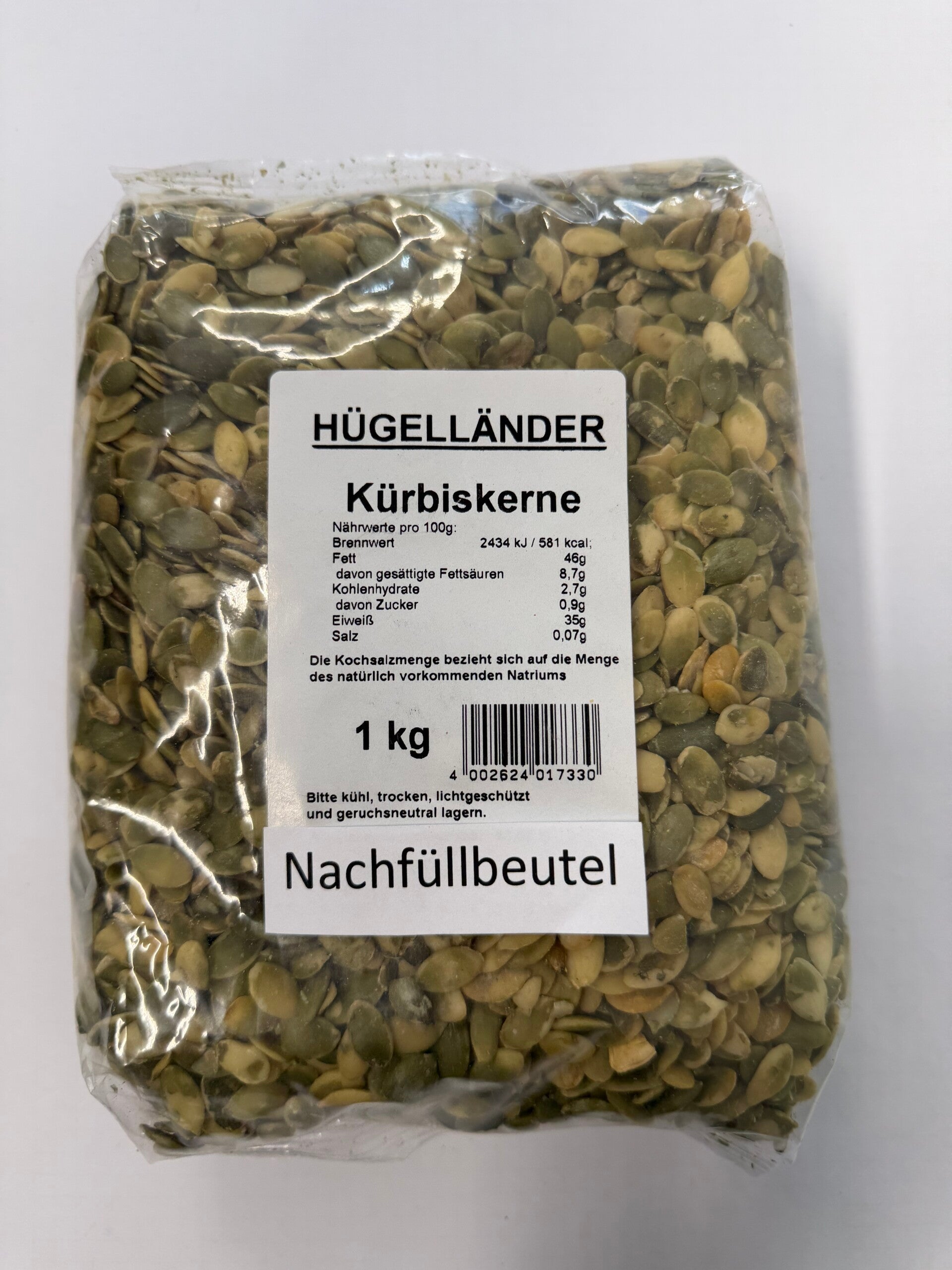 Kürbiskerne geschält, ganz 1 Kg