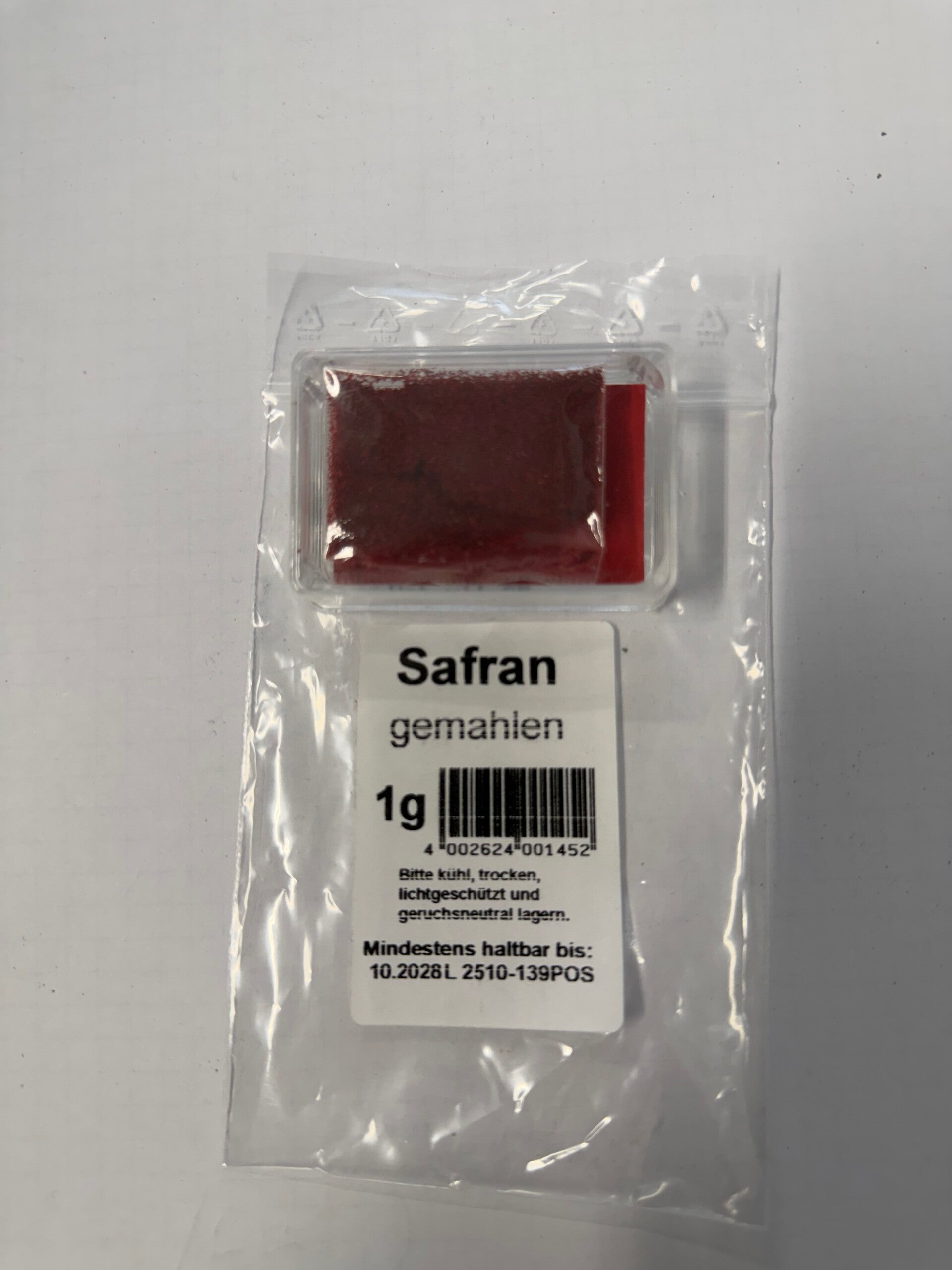 Safran gemahlen 1 g