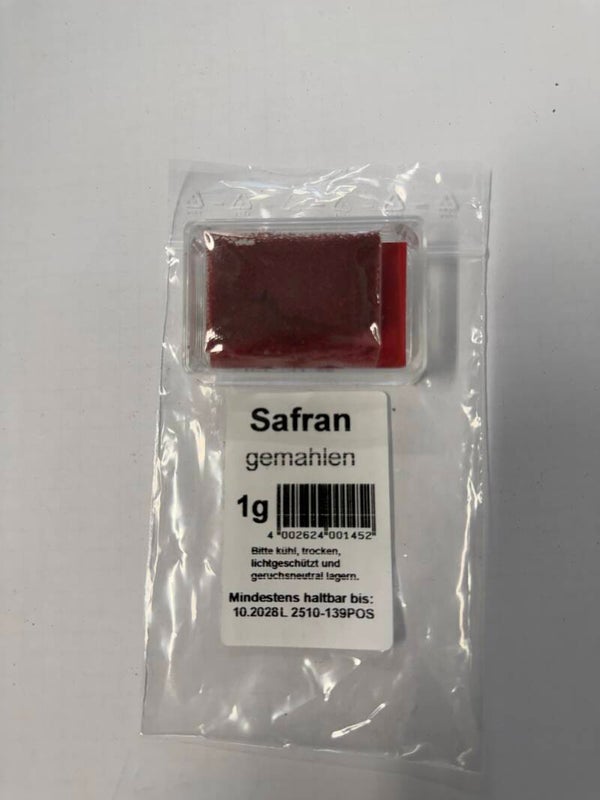 Safran gemahlen 1 g