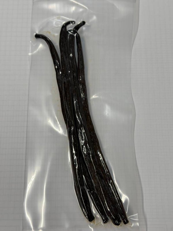 Vanille Madagaskar Bourbon  4 Stück Vanilleschoten 18 - 20 cm
