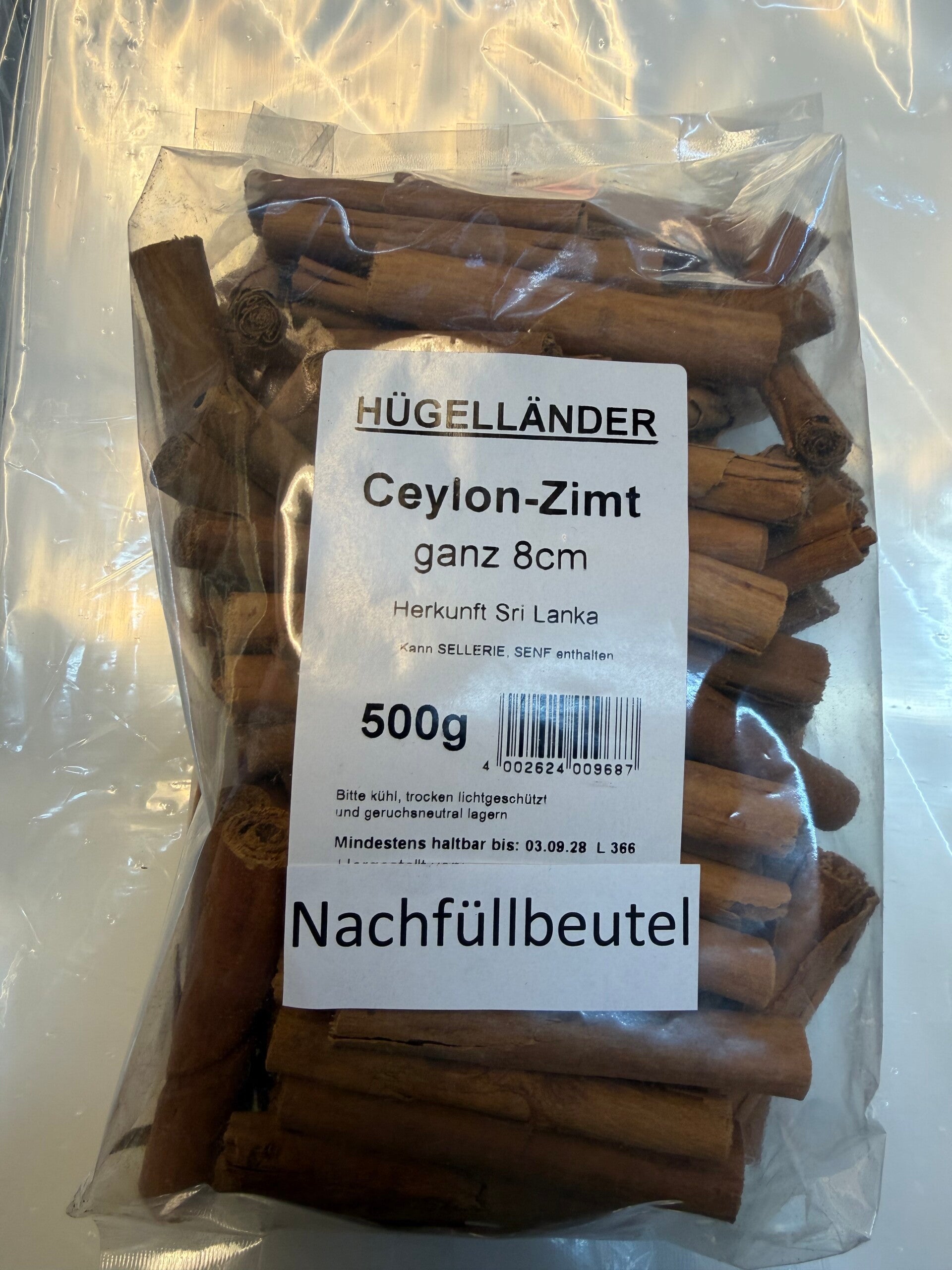 Zimt Ceylon ganz 500g