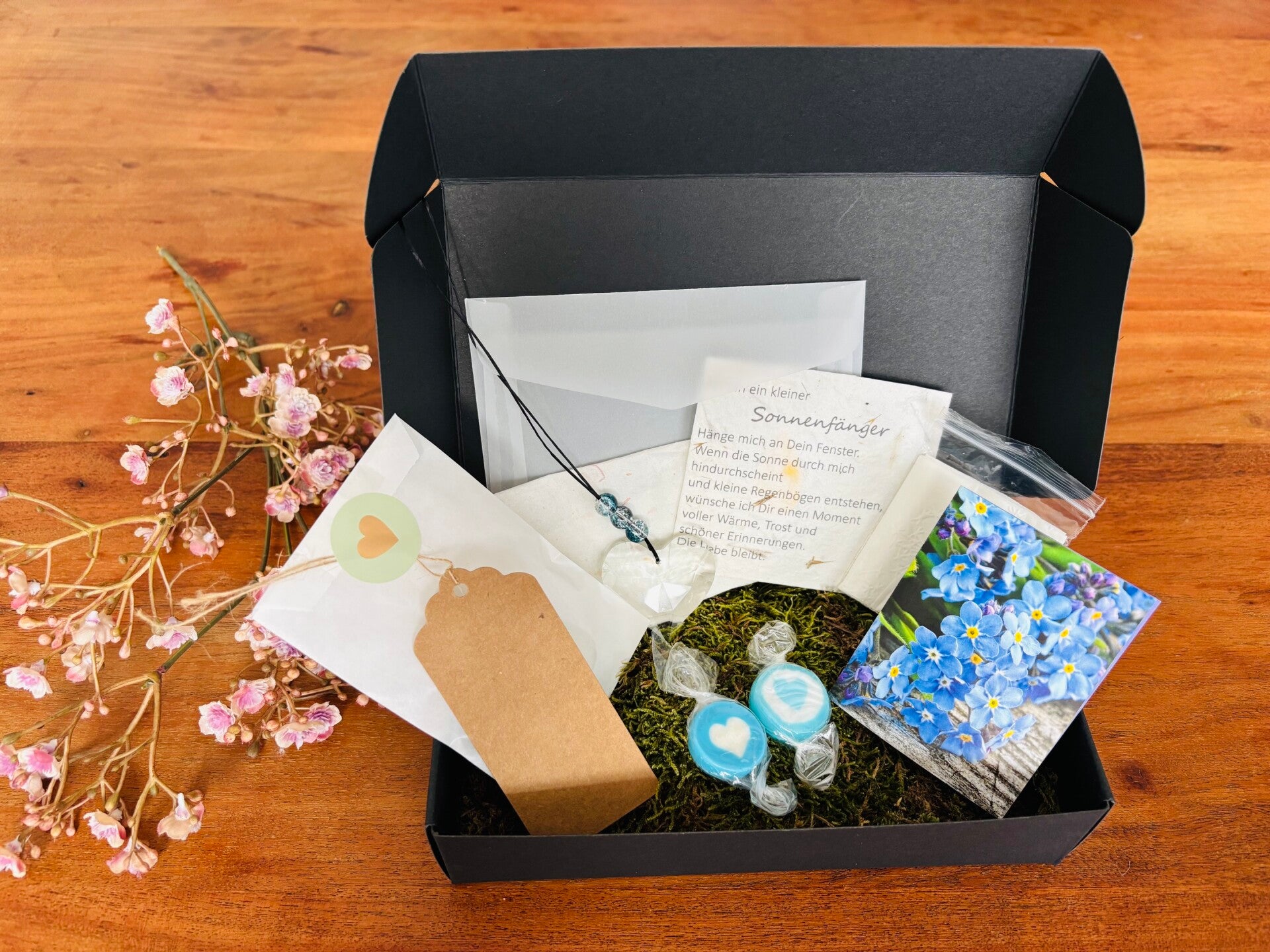 Trostbox mit Sonnenfänger in Herzform