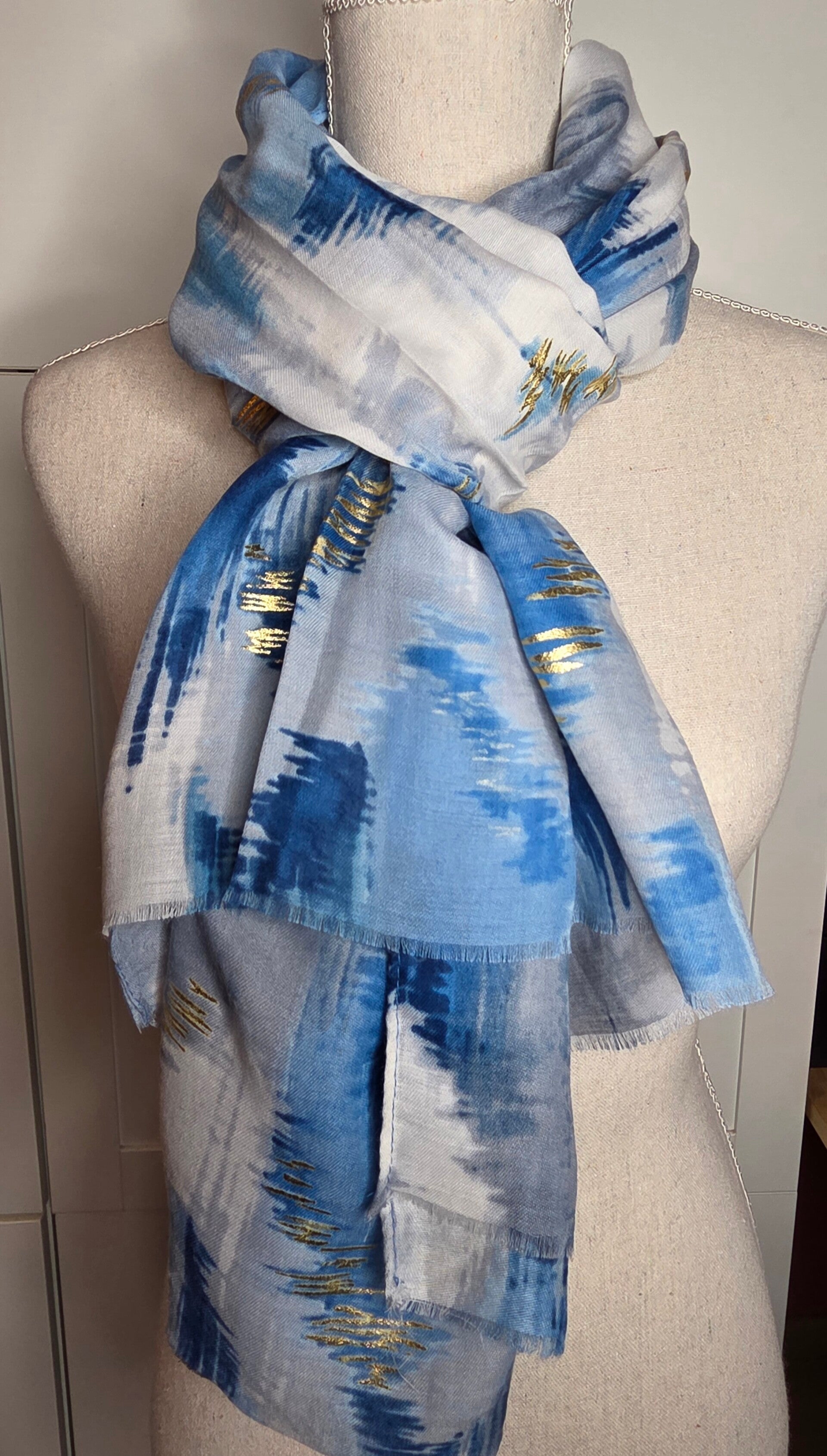 Foulard bleu