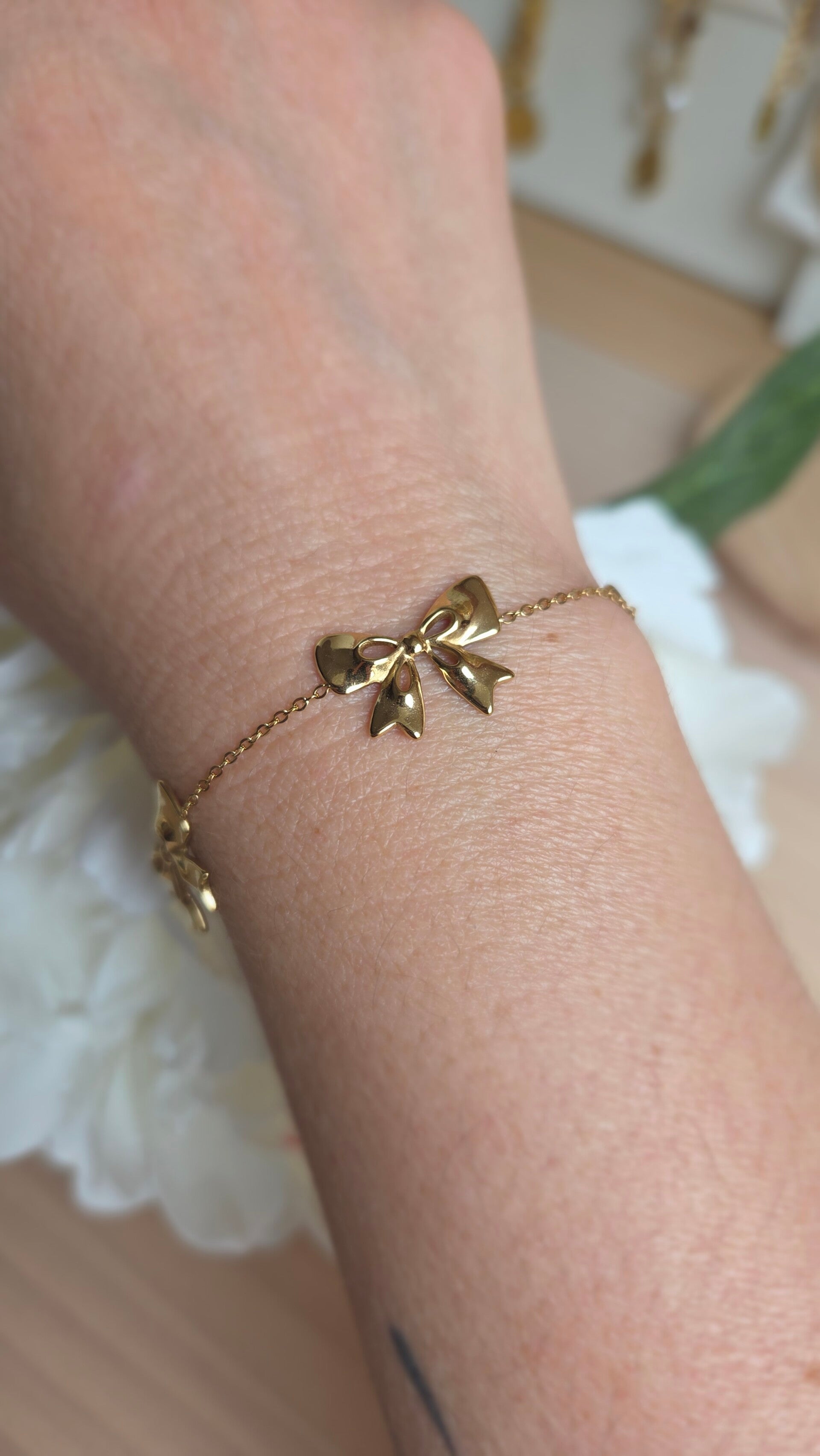 Bracelet fin noeud acier inoxydable