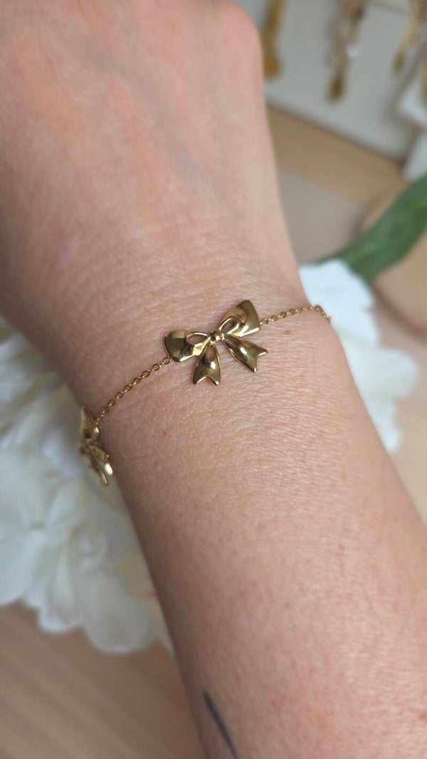 Bracelet fin noeud acier inoxydable