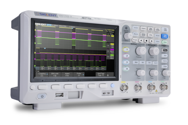 Siglent SDS1104X-U four-channel 100 MHz oscilloscope