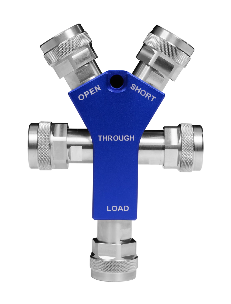Siglent Y504MS integrated mechanical calibration kit, showing its open, short, through and load standards