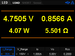 Siglent SDL1020X-E CR-LED mode