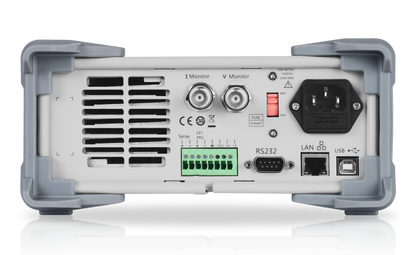 Siglent SDL1030X-E — rear — sense, i/v monitor, lan · usb · rs-232