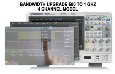 Siglent SDS-5000X-4BW10 Upgrade 500 MHz to 1 GHz (4-CH model)