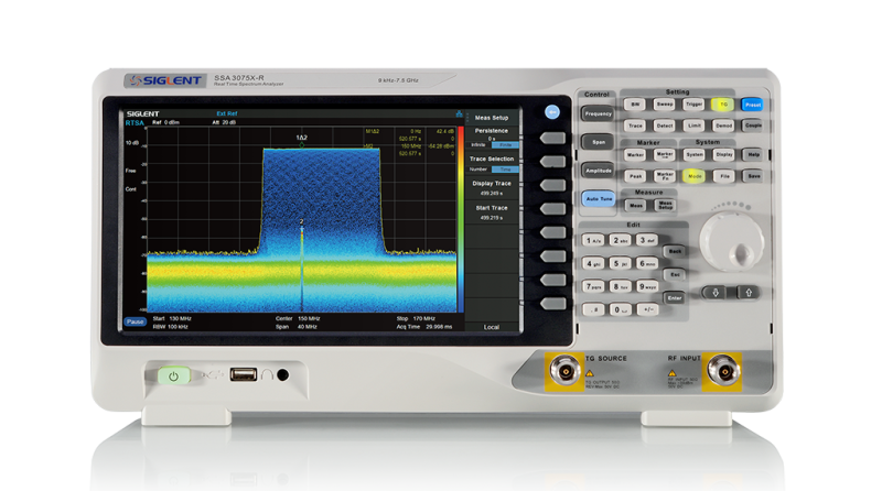 SSA3075X-R Front — VNA display