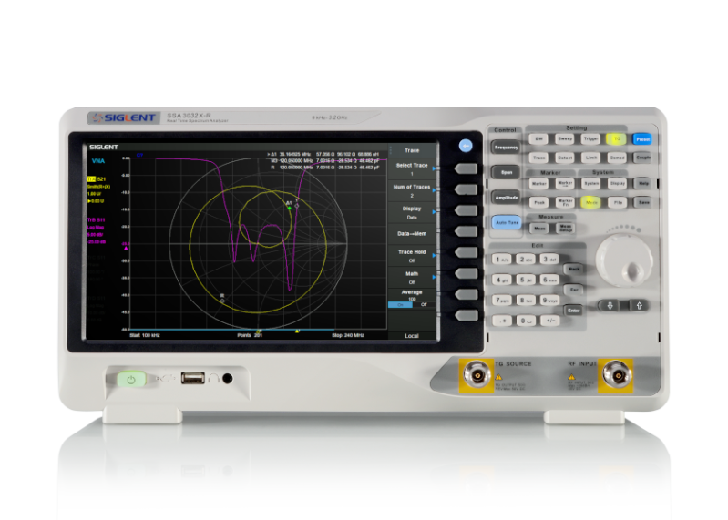 SSA3032X-R Front — VNA display