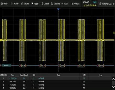 Siglent SDS2000HD-ARINC