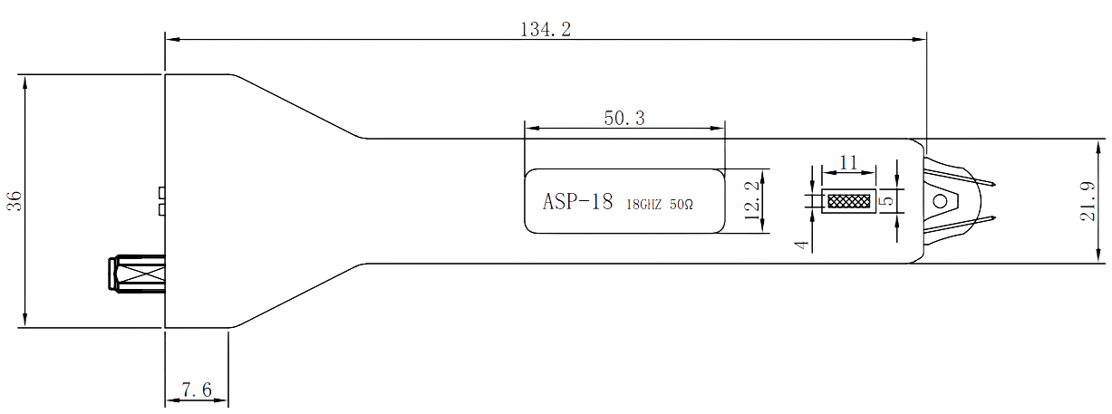 ASP-18 dimensional drawing