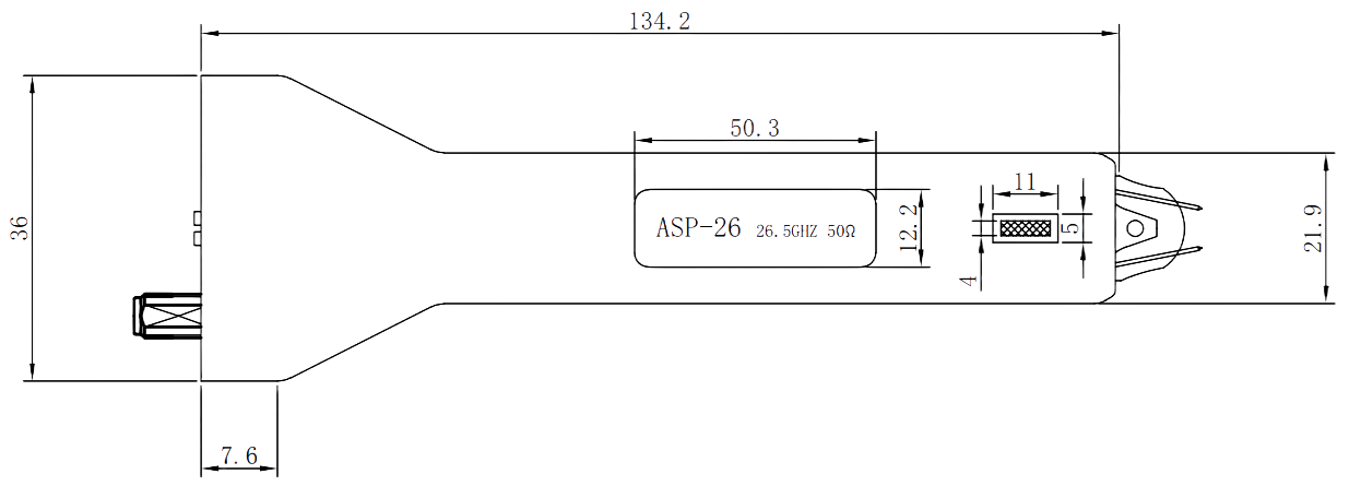 ASP-26 dimensional drawing