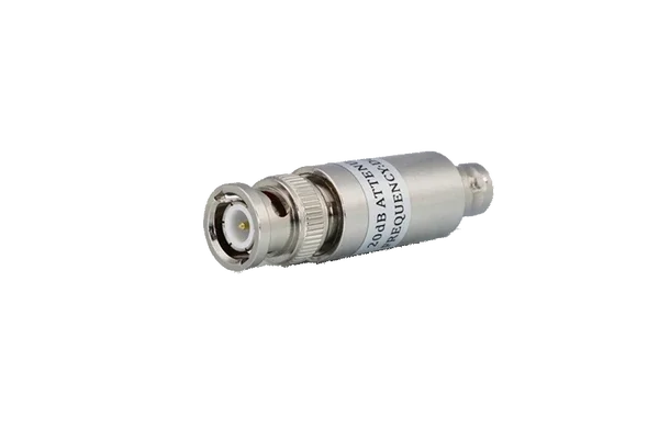 Siglent ATT-20dB 20 dB in-line attenuator with BNC male and BNC female connectors