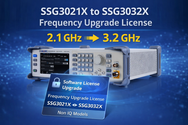 Siglent SSG3000X-21BW32 Upgrade license option from 2.1 GHz to 3.2 GHz