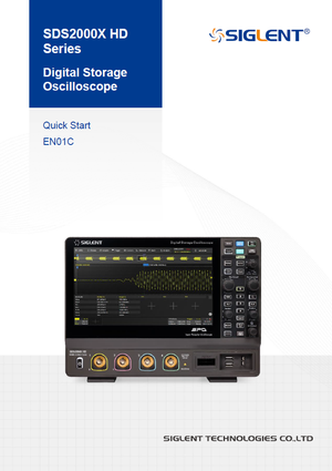 SDS3034X HD Quick start guide