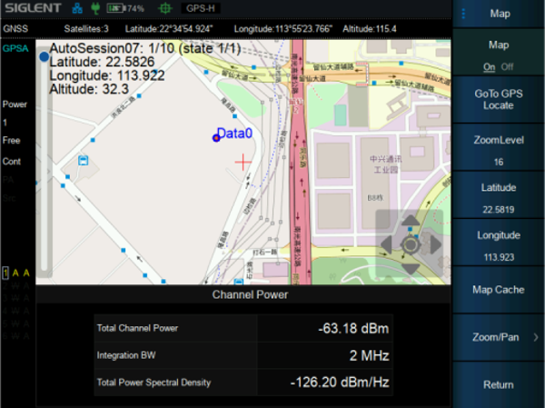 Siglent SHA860-MAP Outdoor - Indoor Map license option