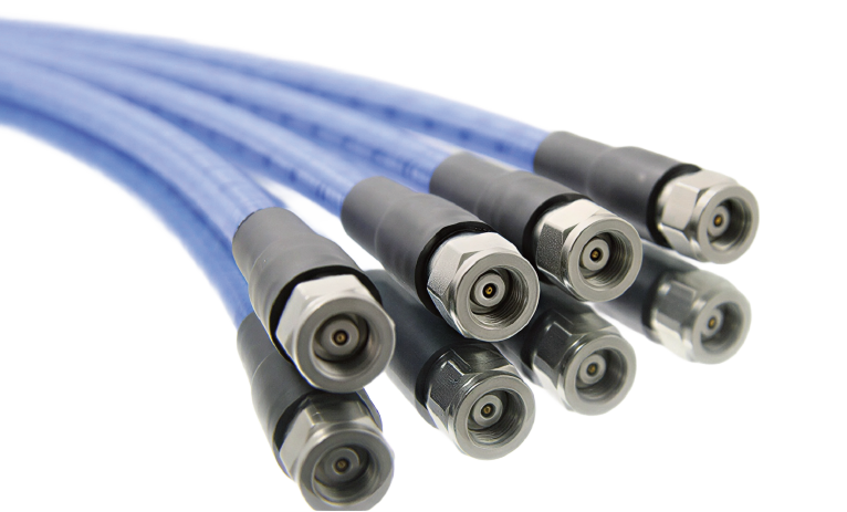 Precision phase-stable RF cable assemblies with high-frequency connectors