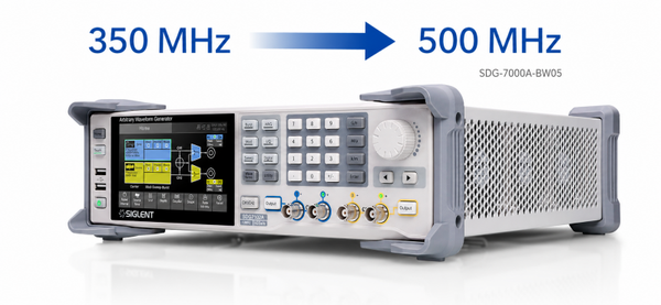 Siglent SDG-7000A-BW05 Bandwidth Upgrade 350 MHz to 500 MHz (SDG7000A)