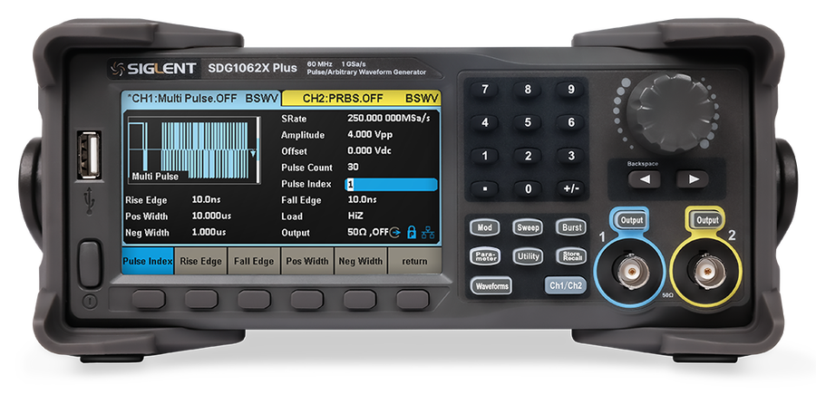 Siglent SDG1000X Plus function / arbitrary waveform generator front view