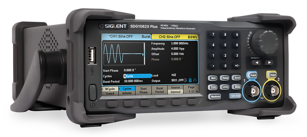 Siglent SDG1062X PLUS 60MHz 1 GSa/s Arbitrary / Waveform Siglent SDG1062X PLUS 60MHz 1 GSa/s Arbitrary / Waveform
