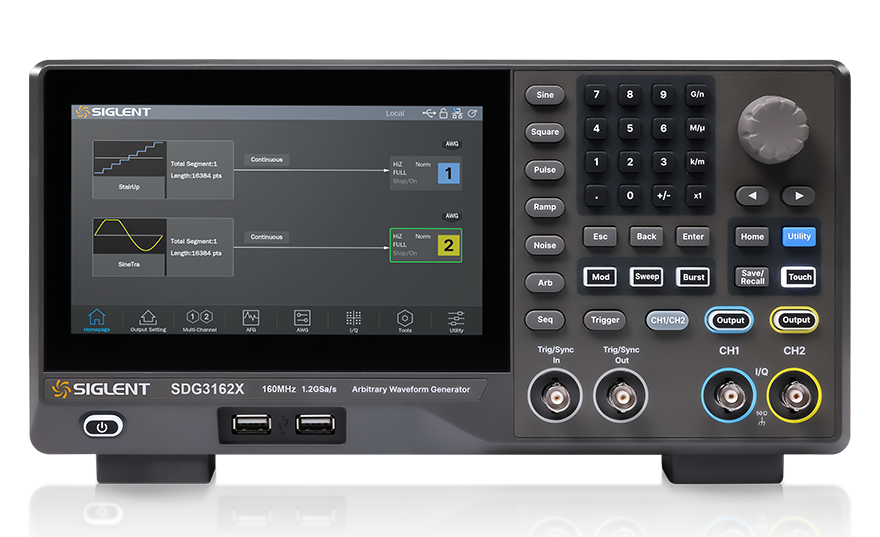 Siglent SDG3000X function / arbitrary waveform generator front view