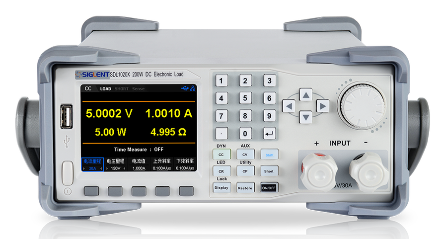 Siglent SDL1000X programmable DC electronic load front view