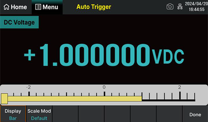 SDM4000A bar meter display mode