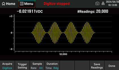 SDM4000A digitize display mode