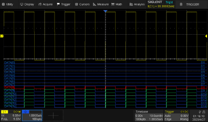 SDS1000X HD 16-channel logic analysis