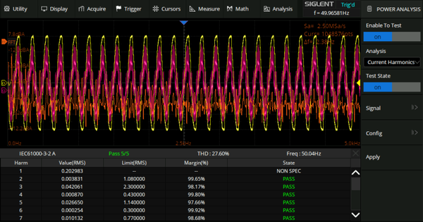 Siglent SDS1000XHD-PA Power Analysis Software / license option