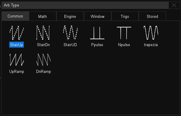Built-in waveform generator
