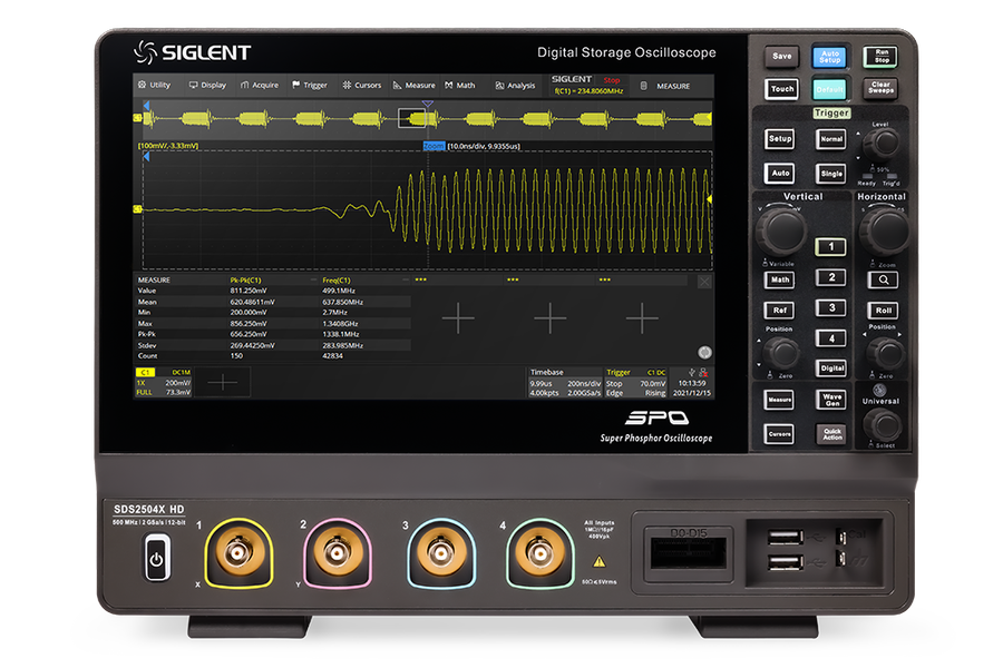 Siglent SDS2000X HD 12-bit oscilloscope