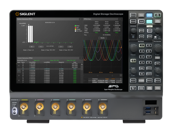 Siglent SDS5056X HD 6CH 500 MHz, 5 GSa/s 12bit Digital Oscilloscope