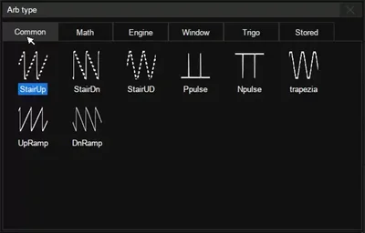 SDS7000A-FG Waveform generator (software)