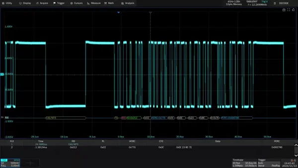 Siglent SDS7000A-FlexRay trigger & decode (software)