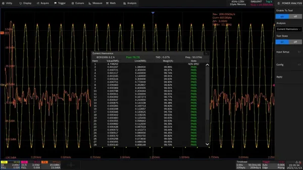 Siglent SDS7000A-PA Power Analysis (software)