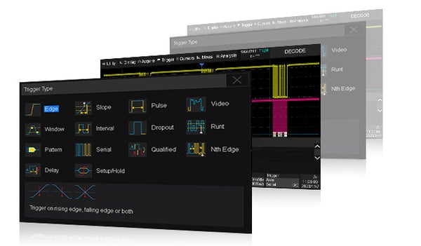 SDS800X HD triggering and serial decoding