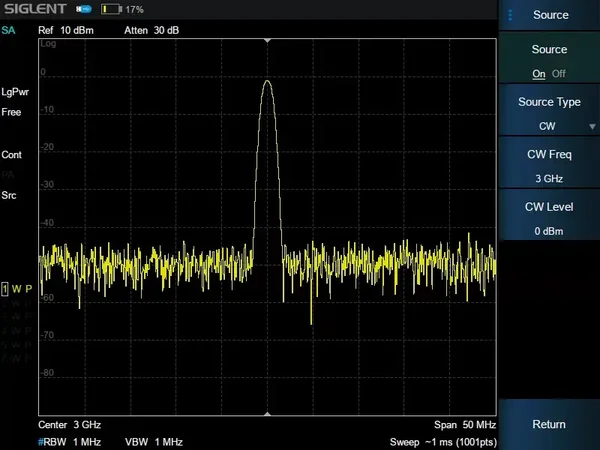 Siglent SHA850-SOR 100 kHz~3.6/ 7.5 GHz independent source license option
