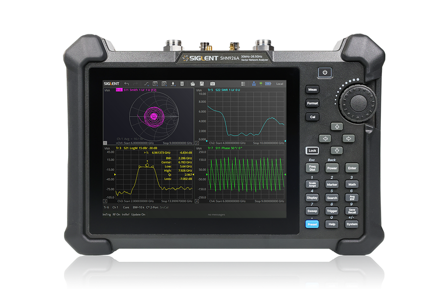 Siglent SHN900A handheld vector network analyzer front view